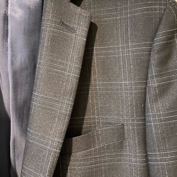 RW&Co Blue Plaid Sportscoat 42R - Picture 3 of 6